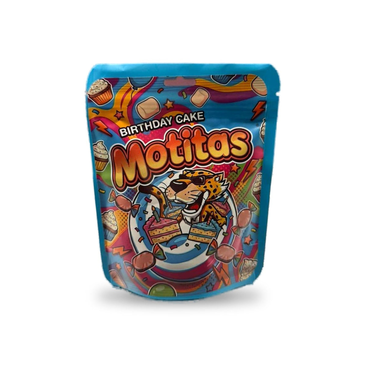 Birthday Cake Motitas Mylar Bag