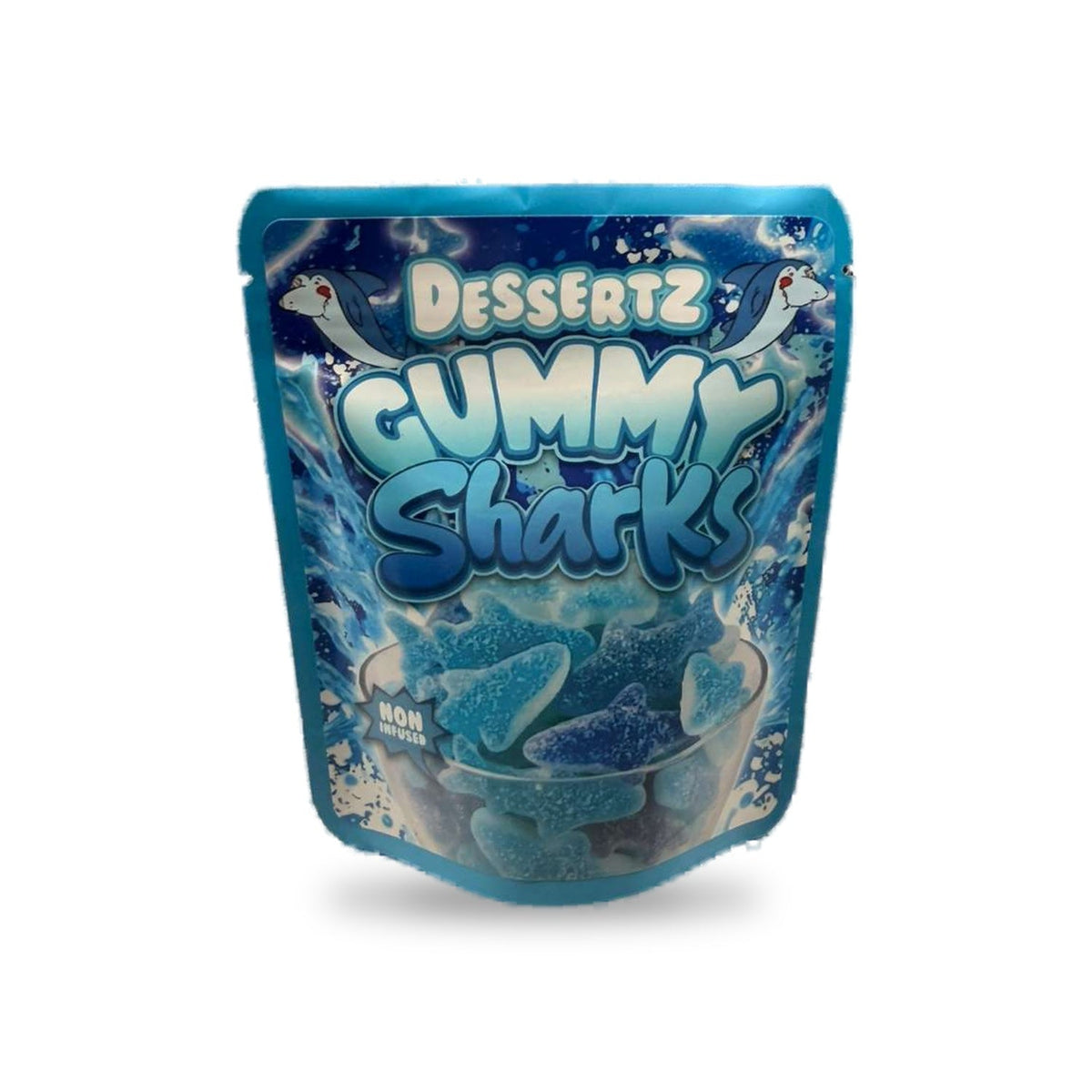 Dessertz Gummy Sharks Mylar Bag