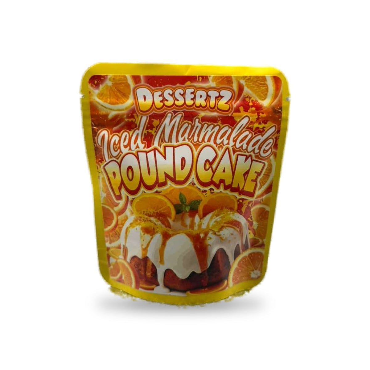Dessertz Iced Marmalade Pound Cake Mylar Bag