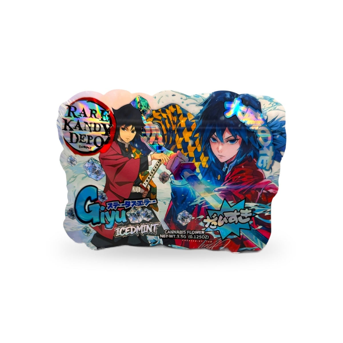Giyu Iced Mint Mylar Bag