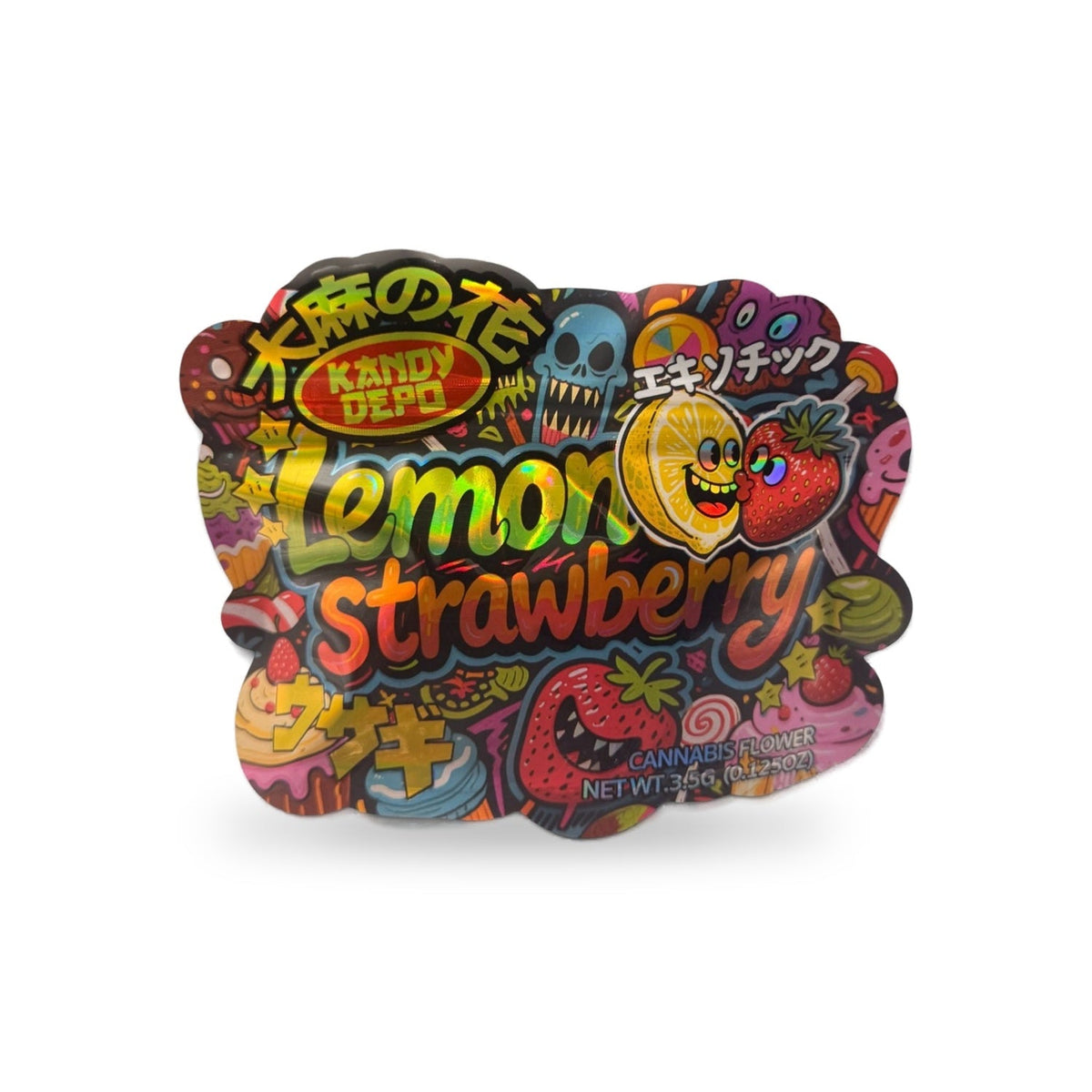 Lemon Strawberry Mylar Bag