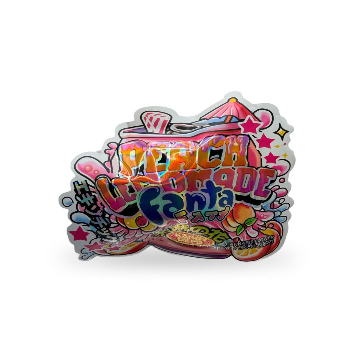 Peach Lemonade Fanta Mylar Bag