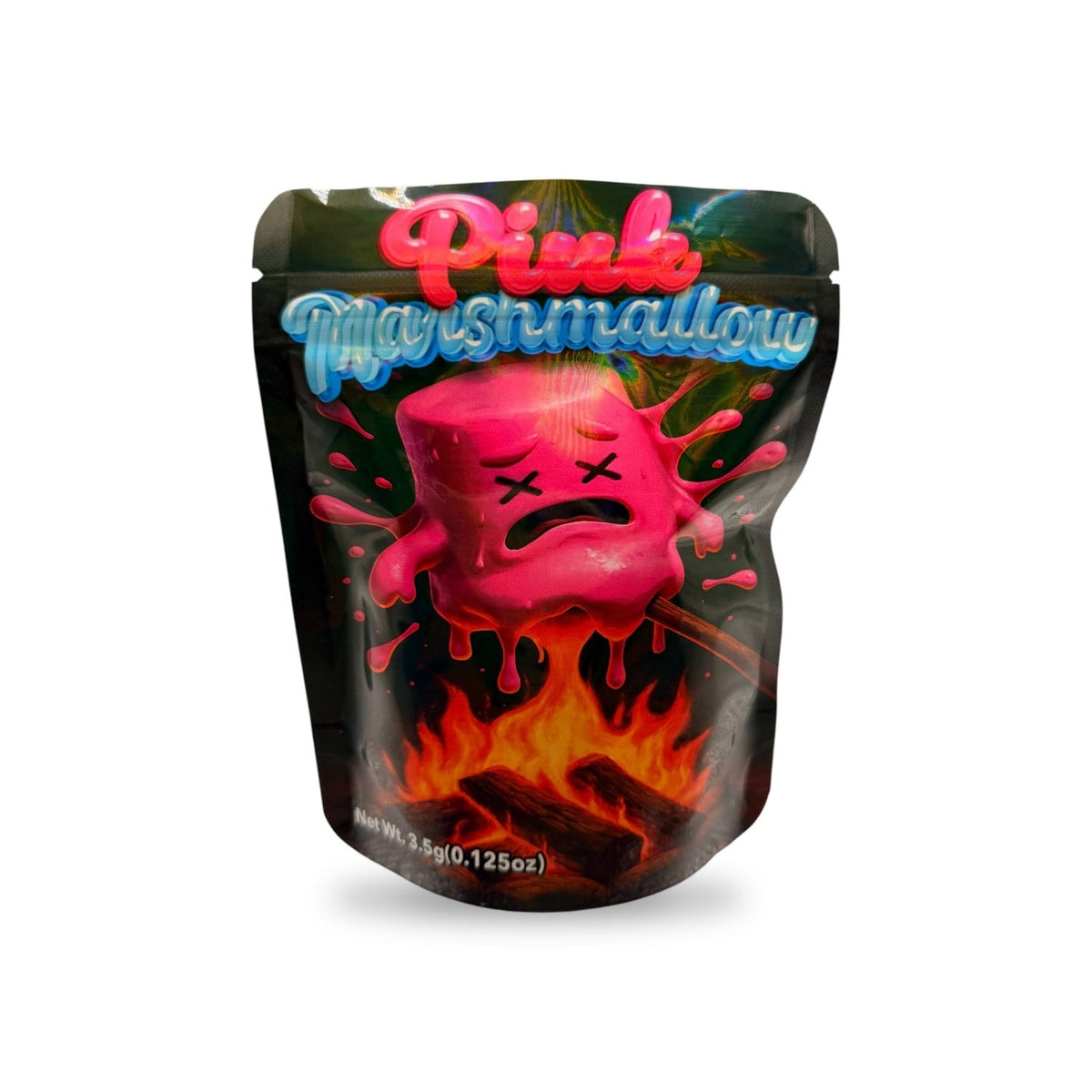 Pink Marshmallow Mylar Bag