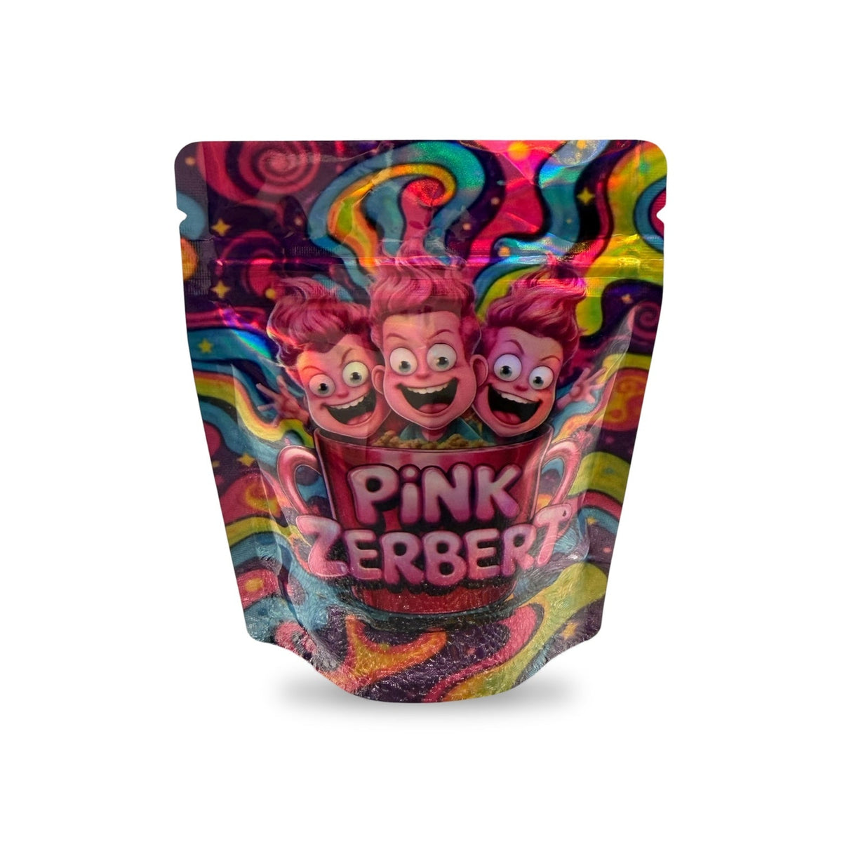 Pink Zerbert Mylar Bag