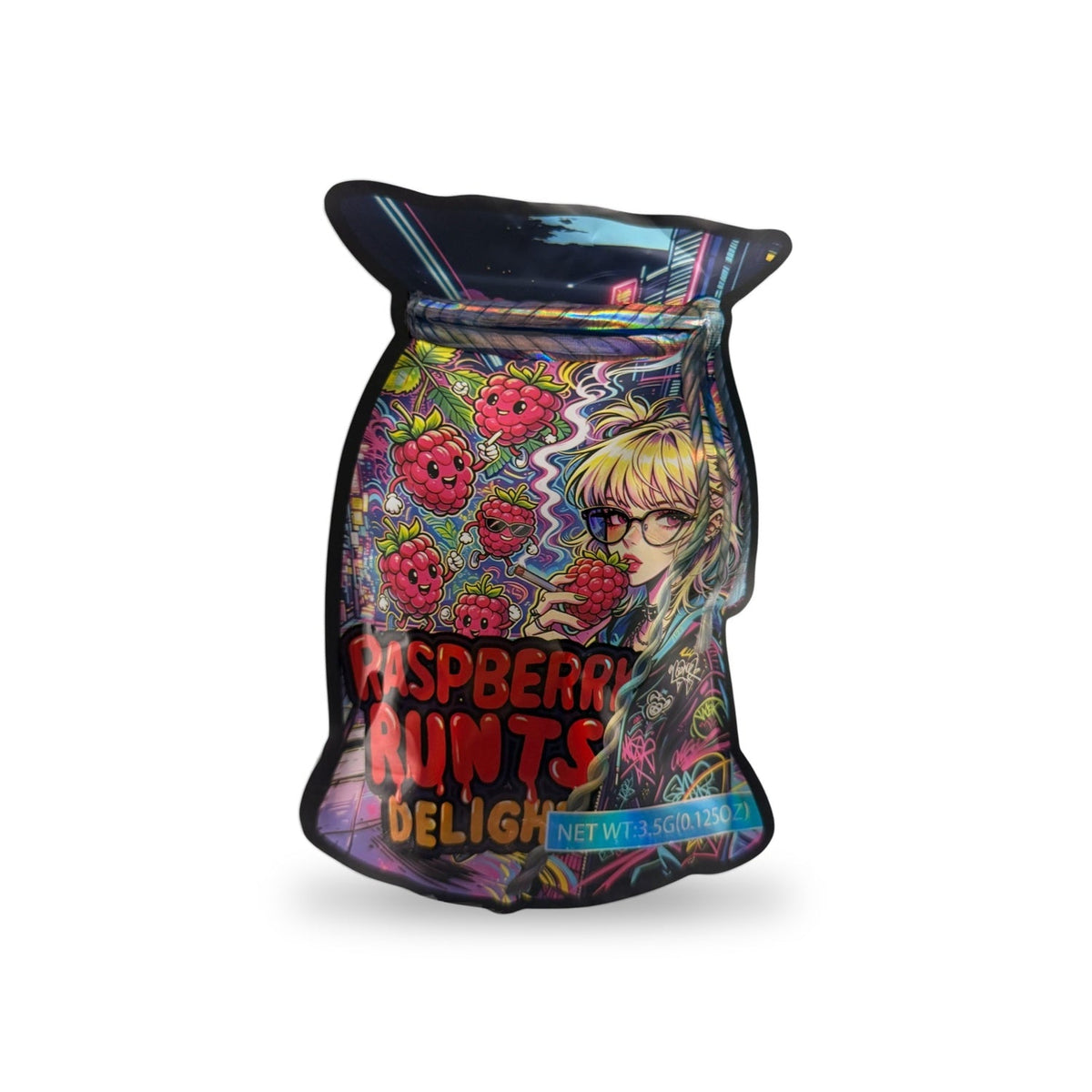 Raspberry Runts Delight Mylar Bag