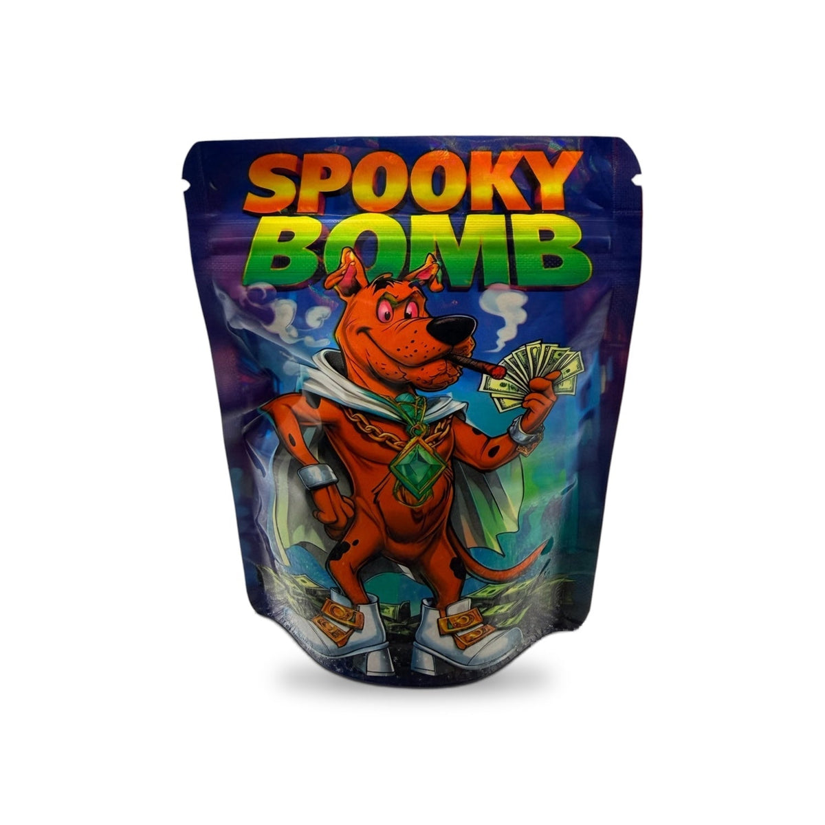 Spooky Bomb Mylar Bag