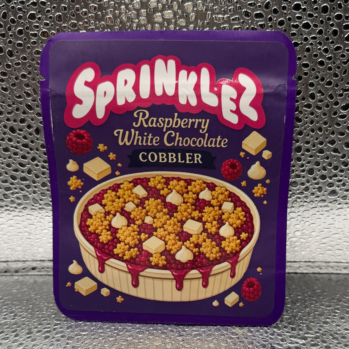 Sprinklez Raspberry White Chocolate Cobbler