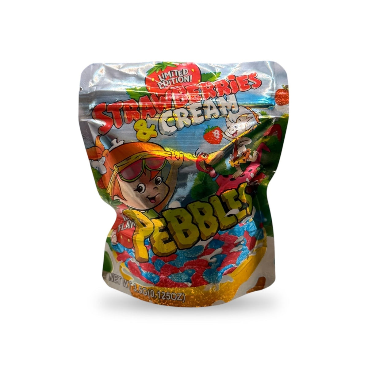 Strawberry & Cream Pebbles Mylar Bag