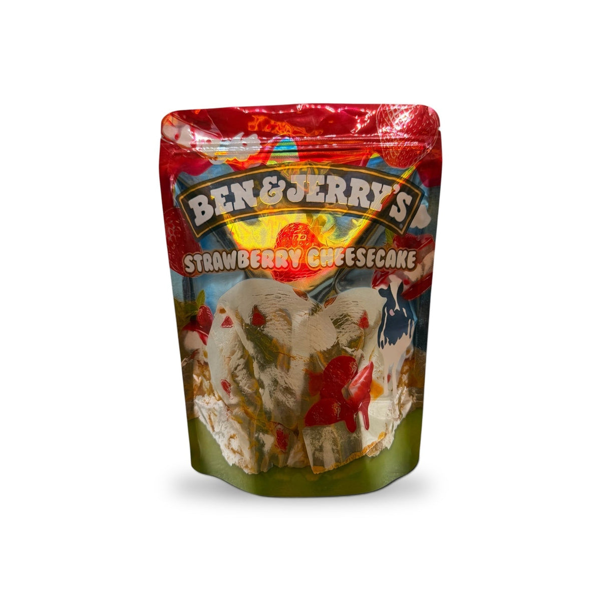 Ben & Jerry's Strawberry Cheesecake Ounce Mylar Bag
