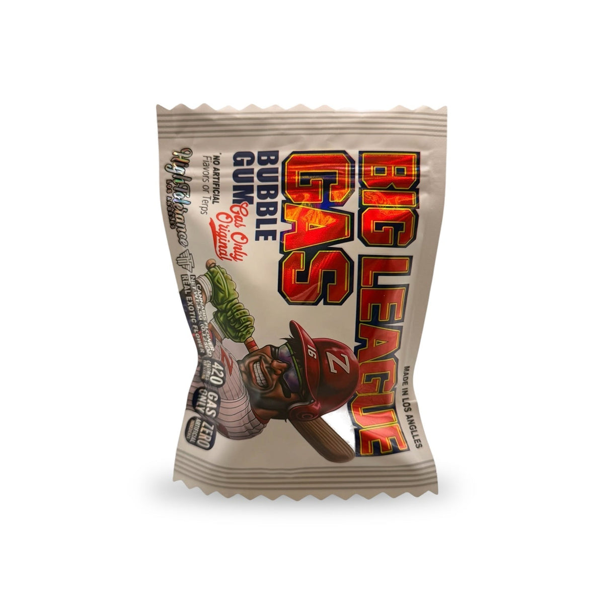 Big League Gas Bubble Gum Mylar Bag