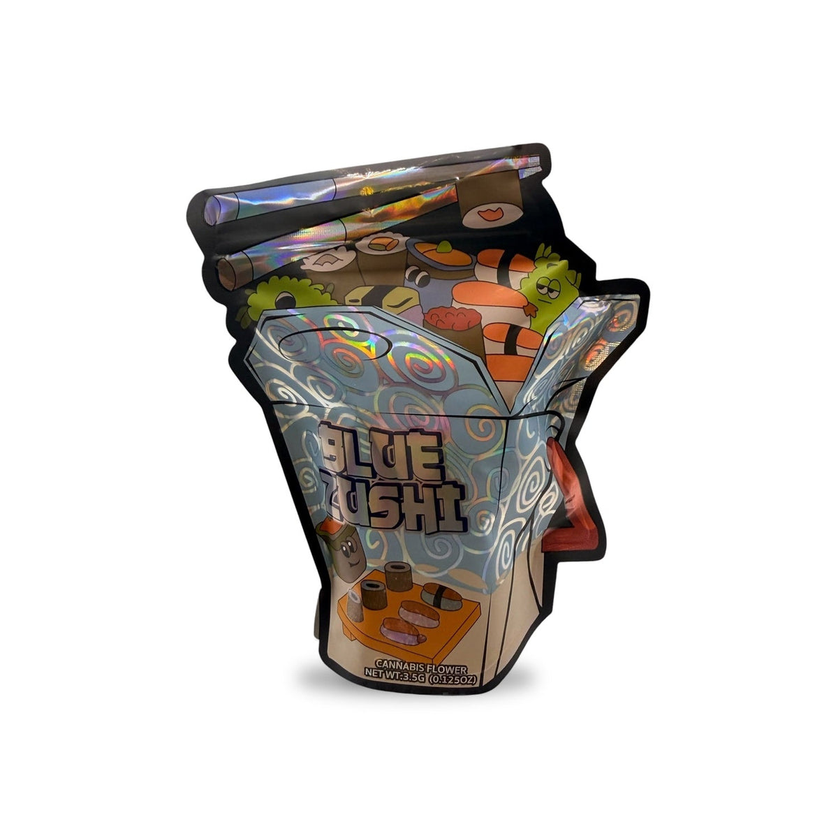 Blue Sushi Mylar Bag