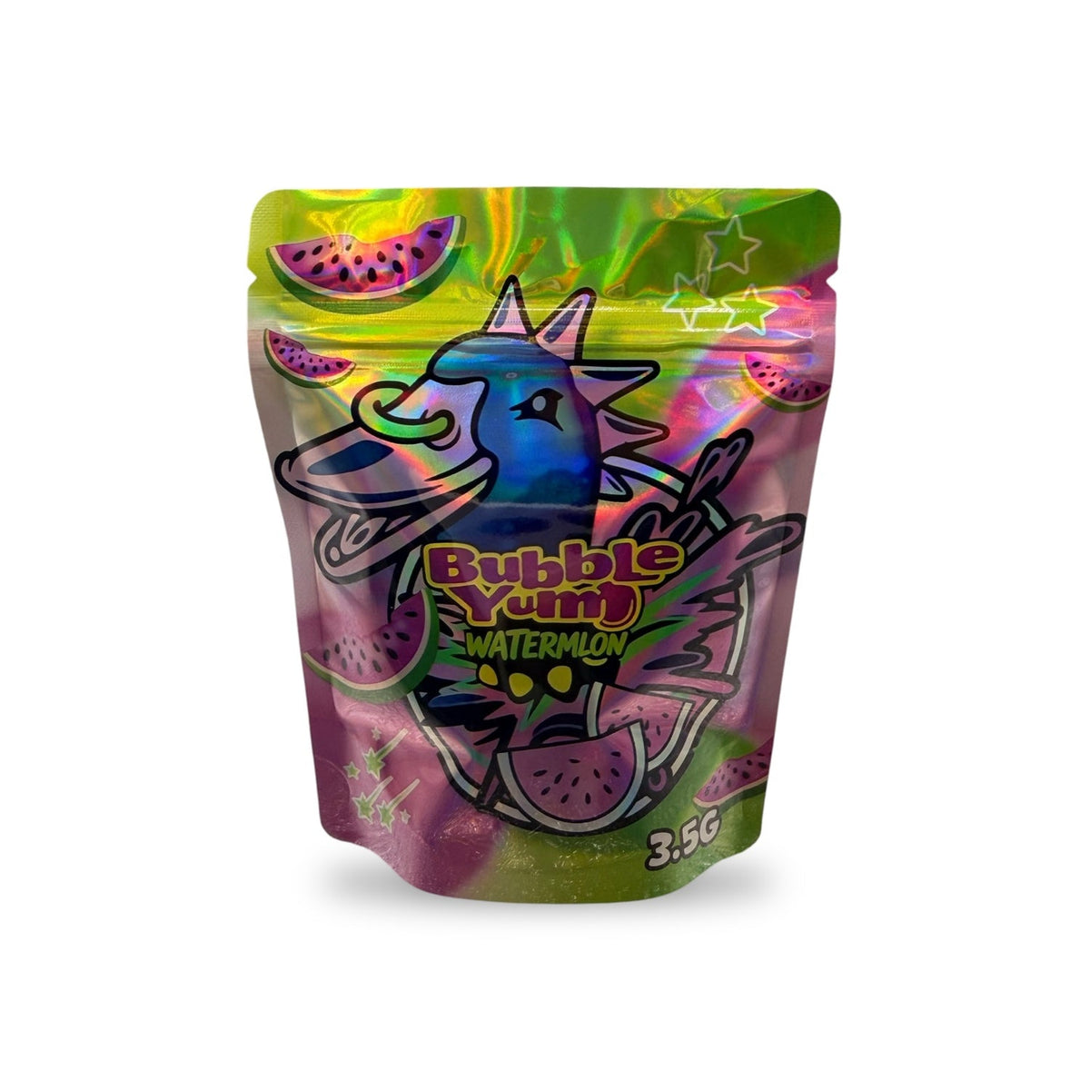 Bubble Yum Watermelon Mylar Bag