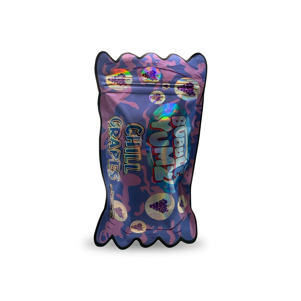 Bubble Yumz Chill Grapes Mylar Bag