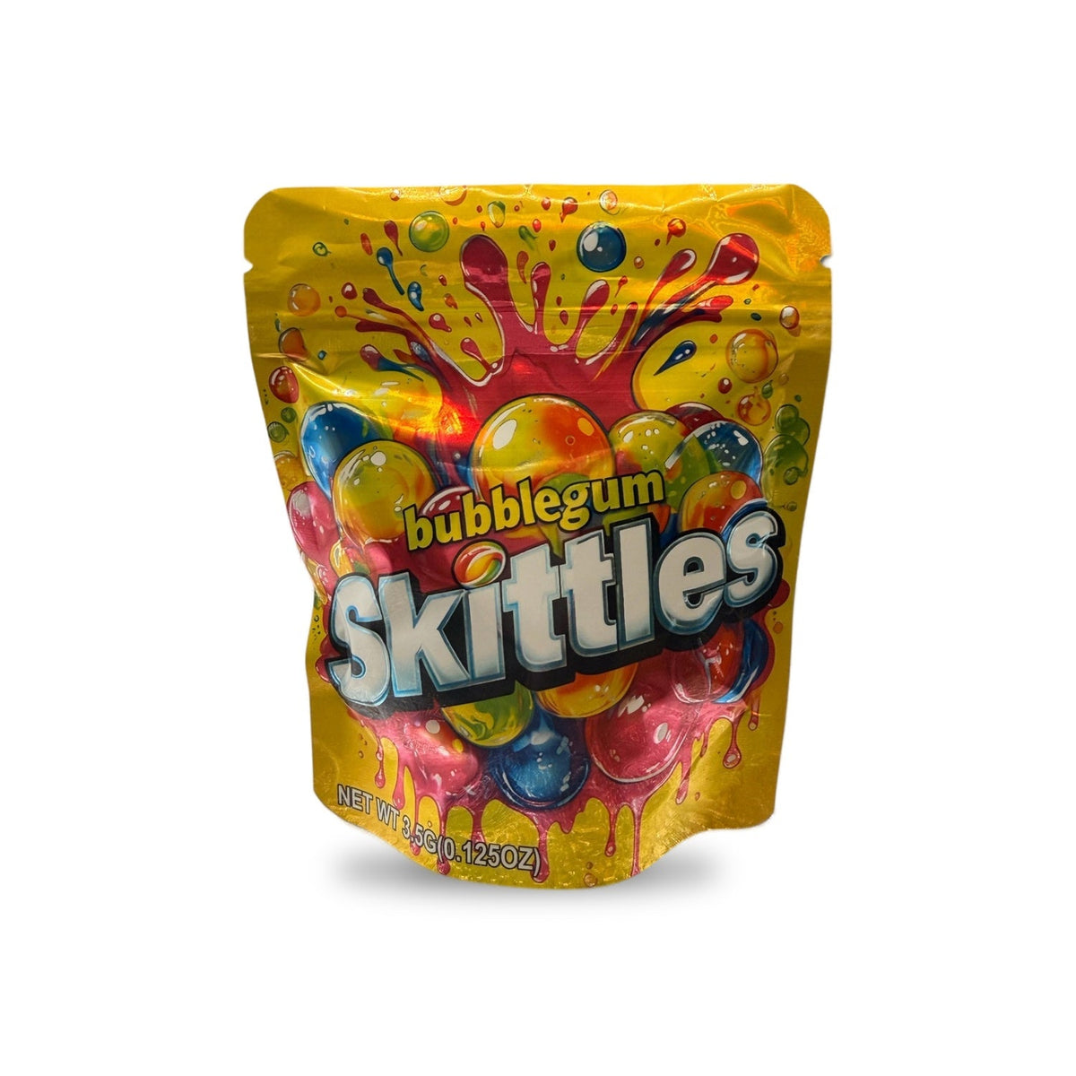 Bubblegum Skittles Mylar Bag