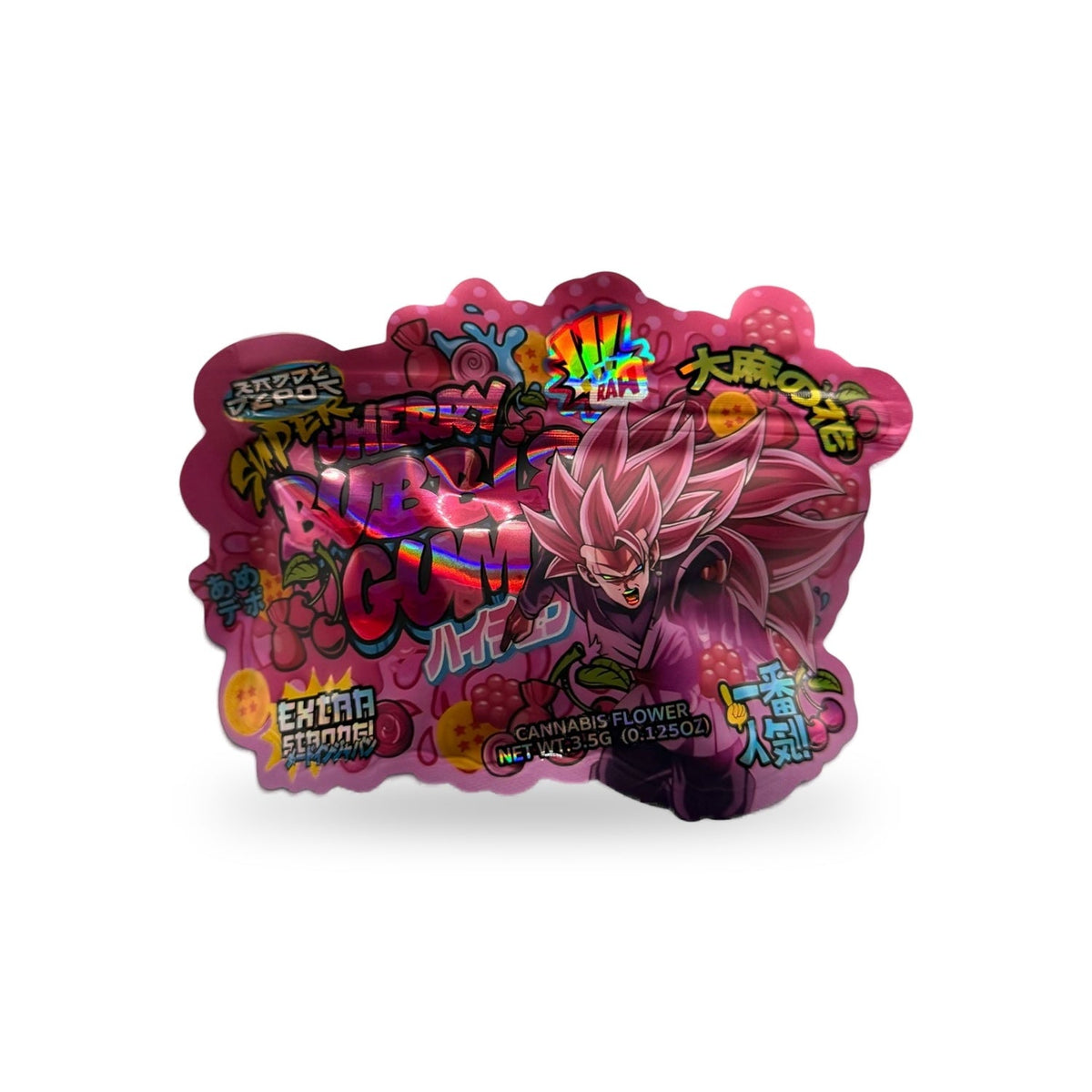 Cherry Bubble Gum Mylar Bag