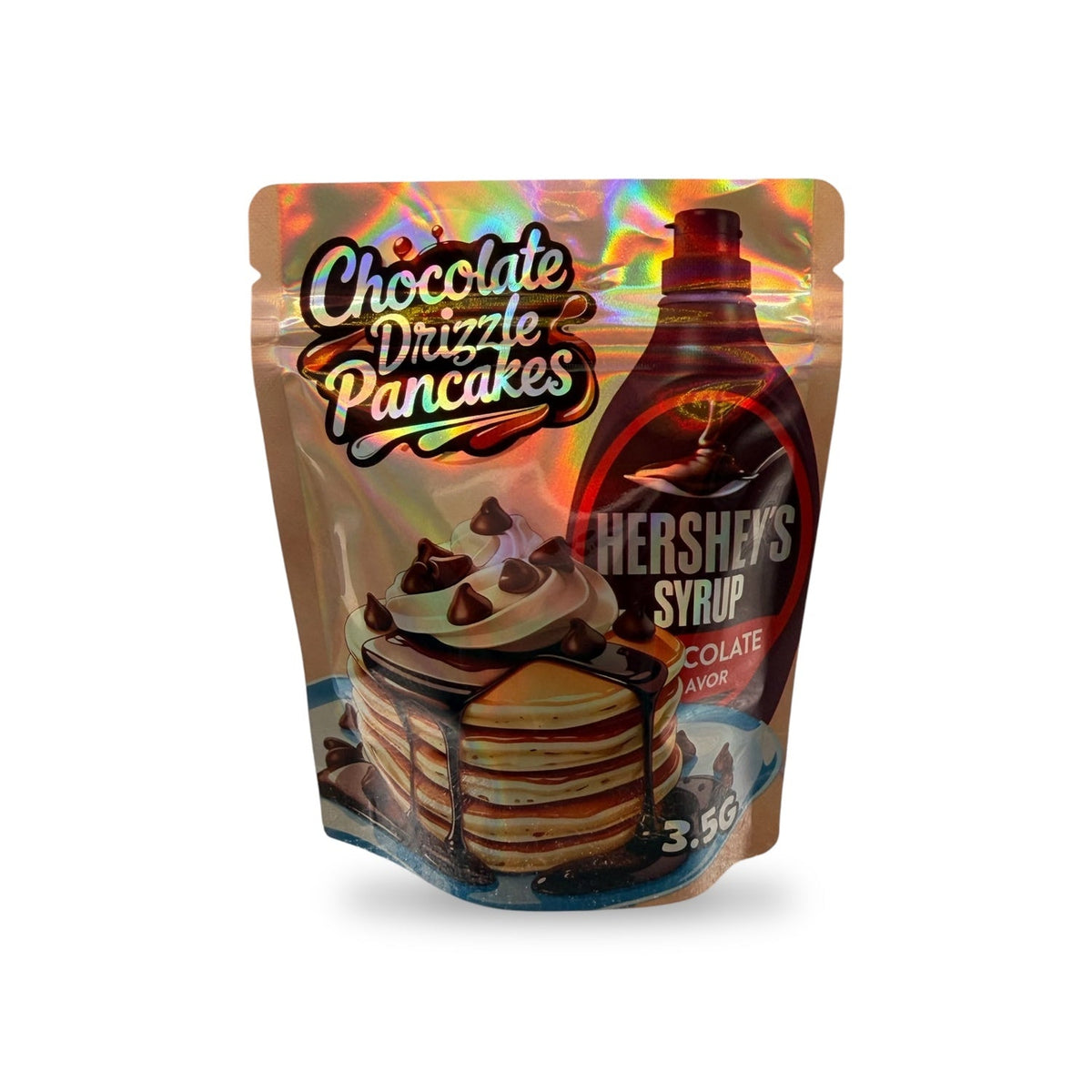 Chocolate Drizzle Pancakes Mylar Bag