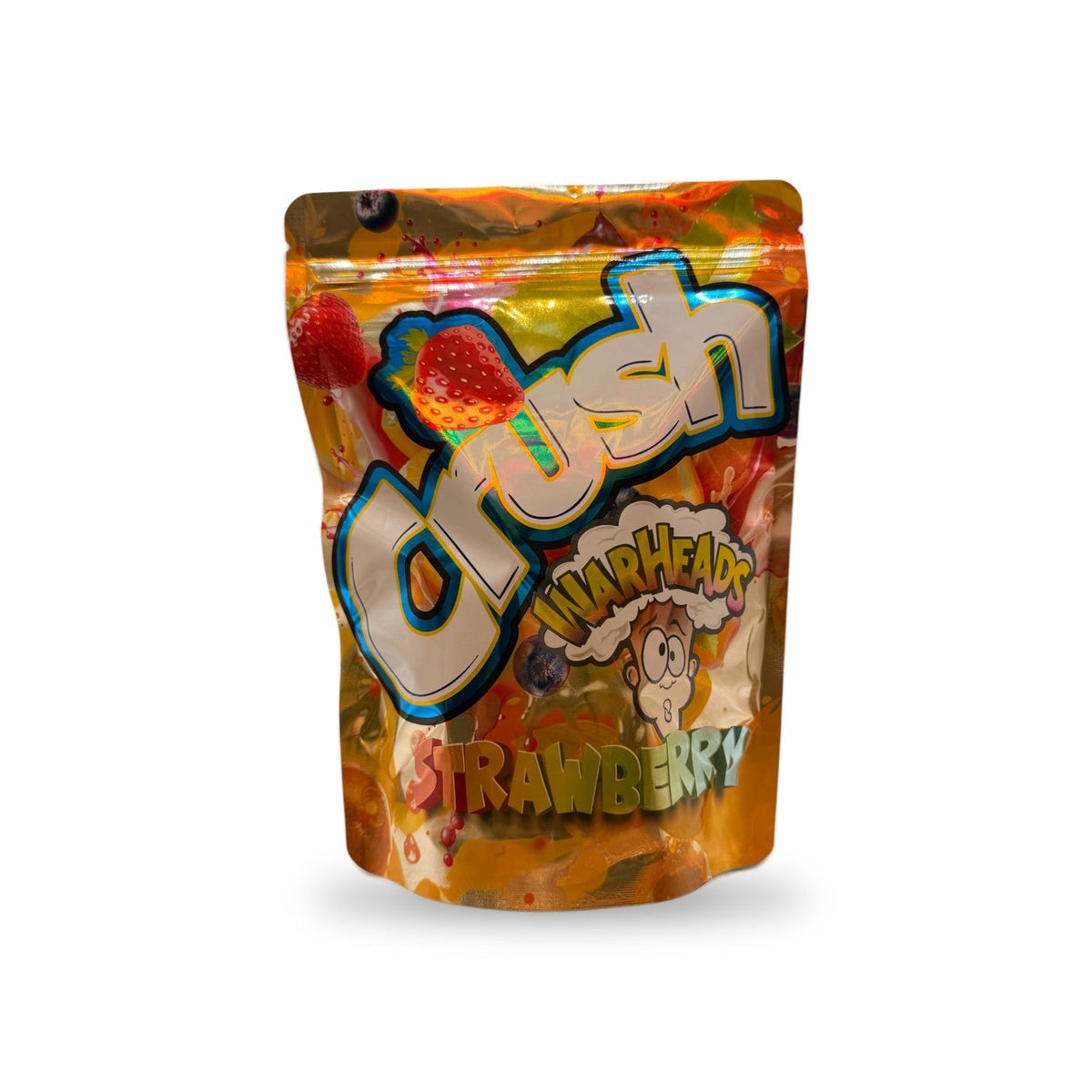 Crush Warheads Strawberry Ounce Mylar Bag
