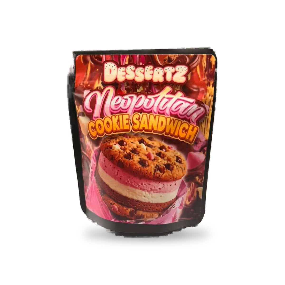 Dessertz Neopolitan Cookie Sandwich Mylar Bag