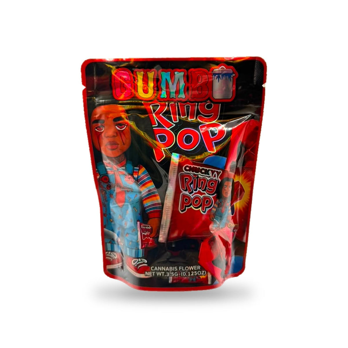 Gumbo Ring Pop Mylar Bag