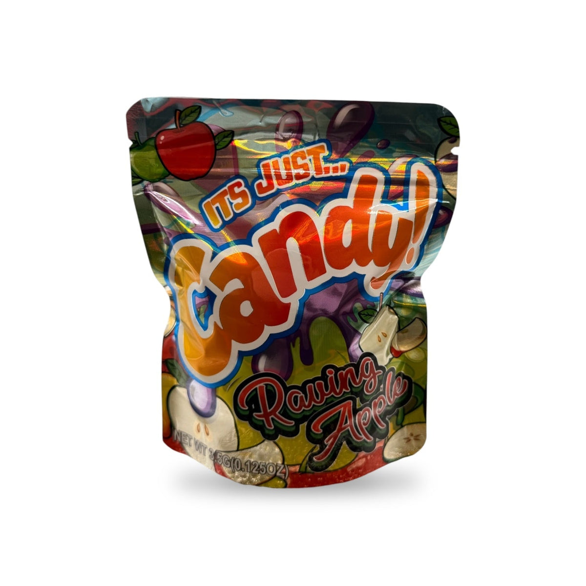It's Just Candy! Raving Apple Mylar Bag