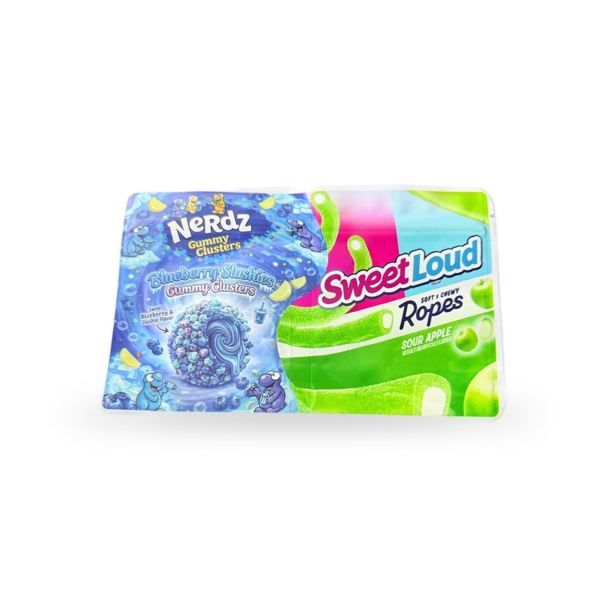 Nerdz Gummy Clusters × Sweet Loud Ropes 2-in-1 Bag