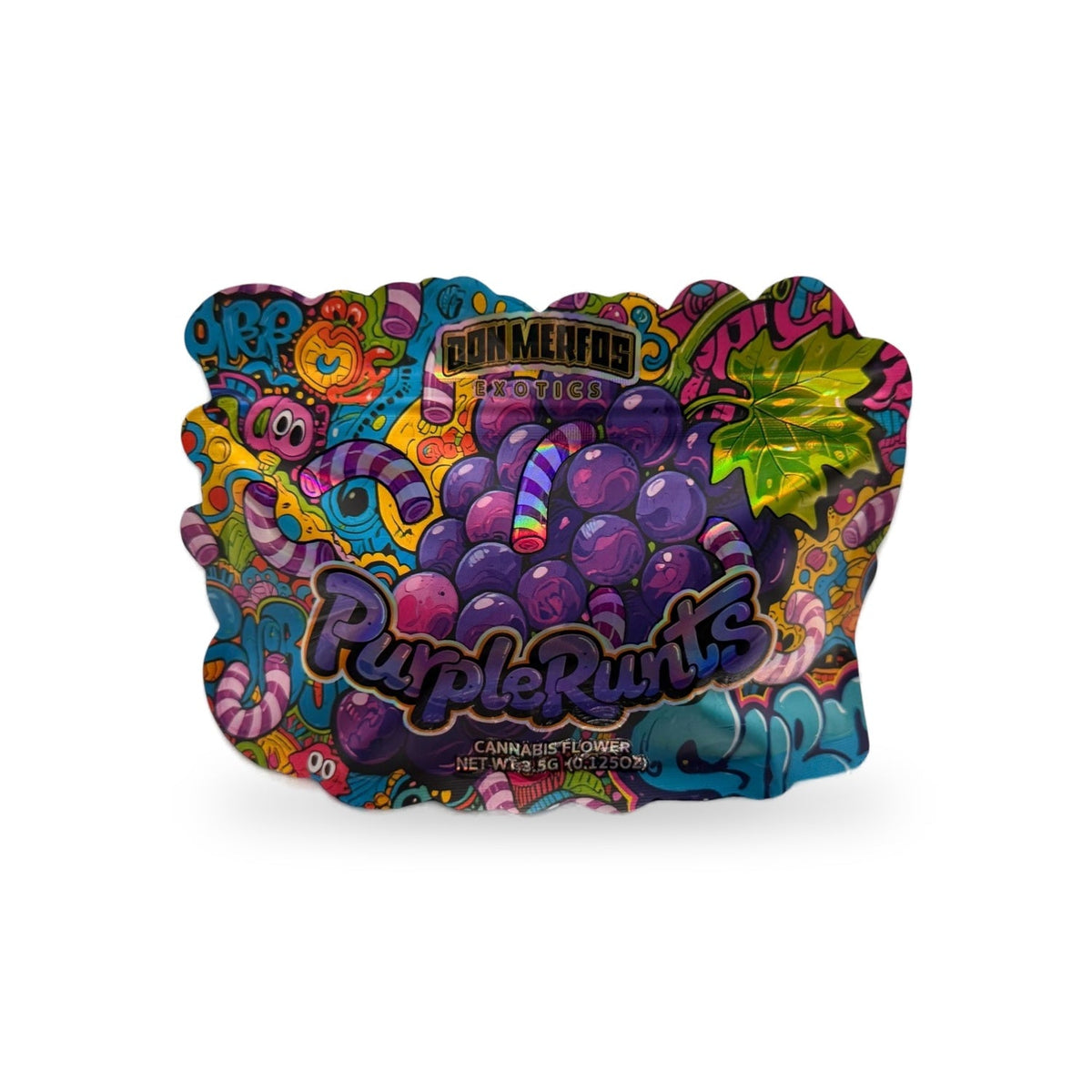 Purple Runts Mylar Bag