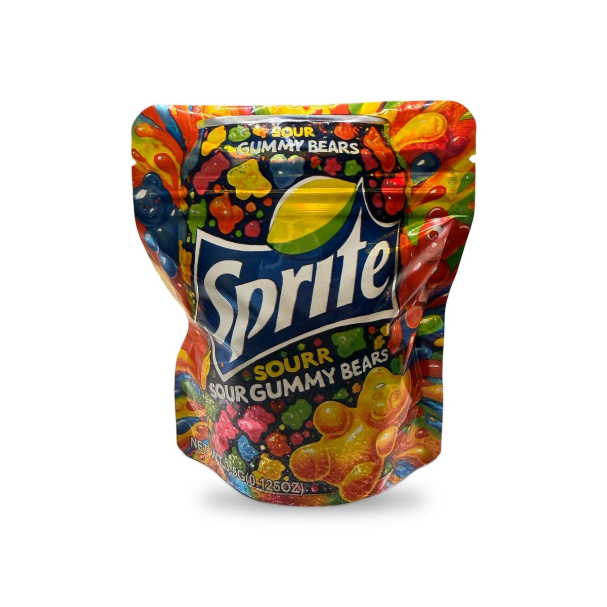 Sprite Sour Gummy Bears Mylar Bag