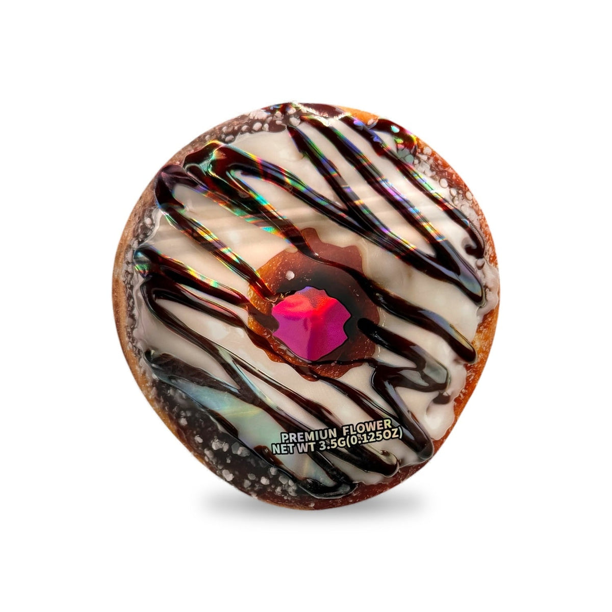White Donut Mylar Bag