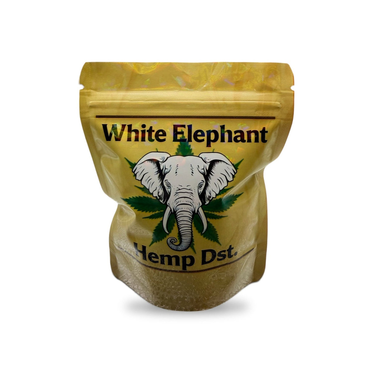 White Elephant Mylar Bag