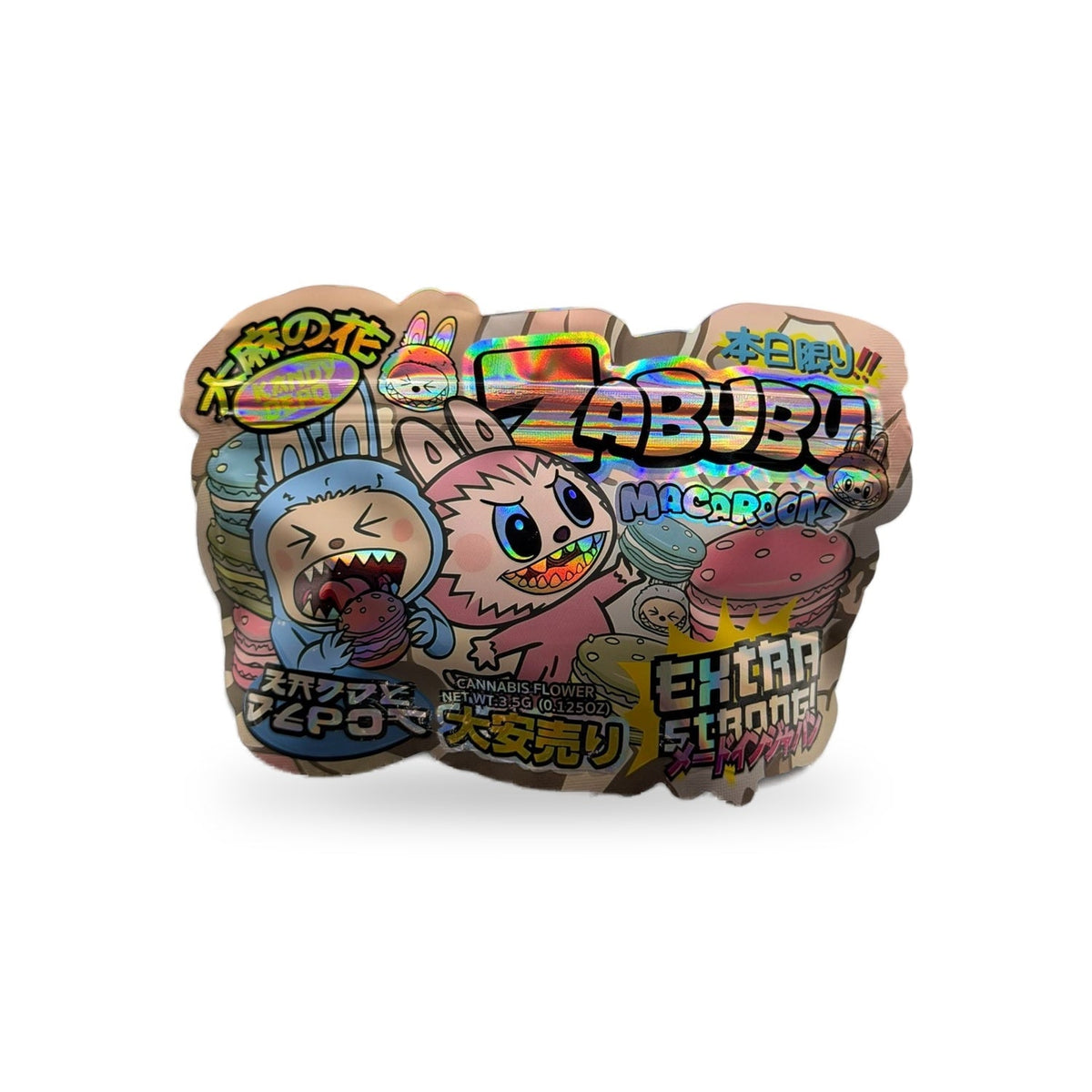 Zabubu Macaroonz Mylar Bag